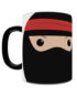 Ninja in Training Heat Activated Mugs, Fades from Black to White